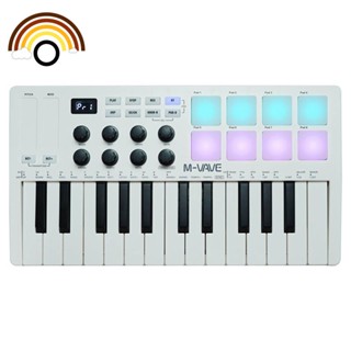 M-vave Midi คีย์บอร์ด Midi แบบพกพา Arranger Rgb Pad Mini USB Midi Controller คีย์บอร์ด