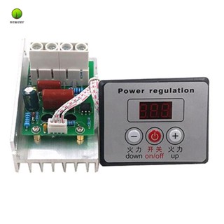 สวิตช์ควบคุมความเร็วมอเตอร์ 10000W AC 220V SCR พลังงานสูง พร้อมสวิตช์