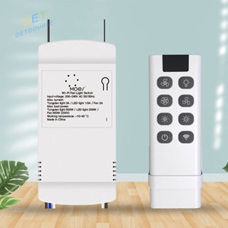 [Getdouble.th] Moes เบรกเกอร์ไร้สาย ควบคุมด้วยแอป WiFi Tuya 220V AC DIY [Getdouble.th]