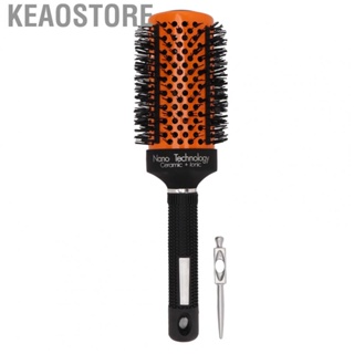 Keaostore Round Brush Smoothing Safe Ergonomic Barrel Styling Tool Nylon  for Hairdresser Beard