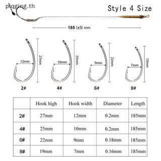 Piqging อุปกรณ์ตะขอตกปลา พร้อมสาย 2 4 6 8 6 ชิ้น# ยุโรป .