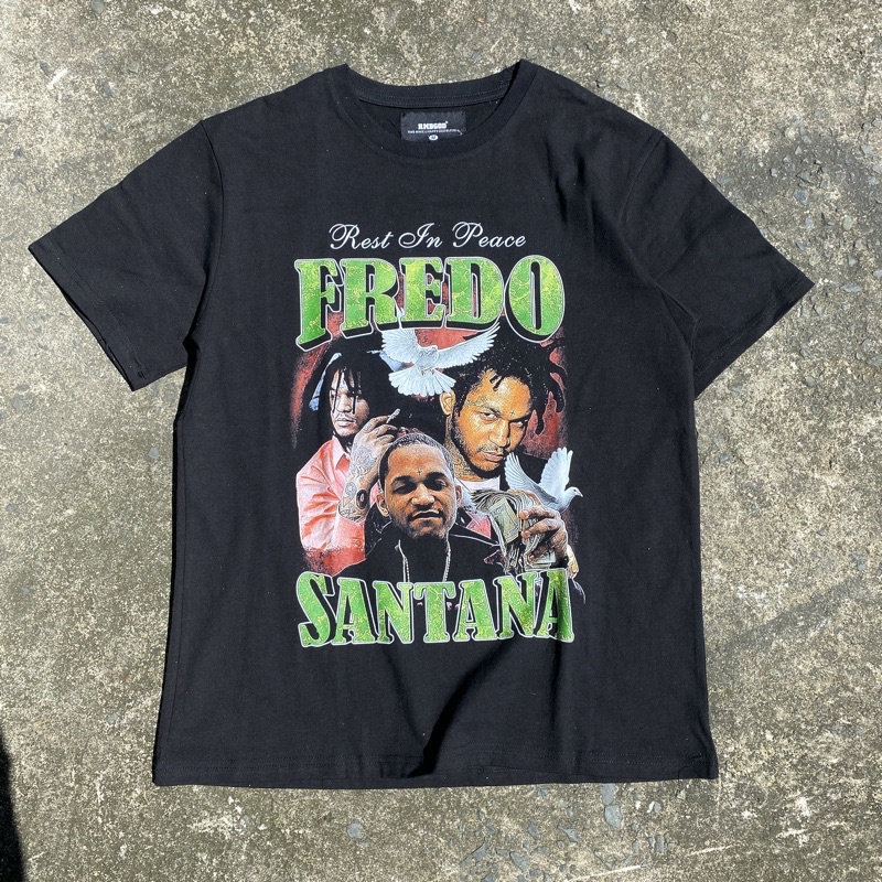 ระดับแสง 6 เสื้อยืด ลาย RIP Fredo Santana สไตล์วินเทจ