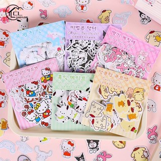 สติกเกอร์ ลายการ์ตูน Sanrio HD น่ารัก สําหรับติดตกแต่งเครื่องเขียน DIY 100 ชิ้น ต่อถุง