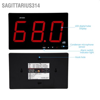 Sagittarius314 SW-525A เครื่องวัดระดับเสียงดิจิตอลติดผนัง LCD USB 30-130dB