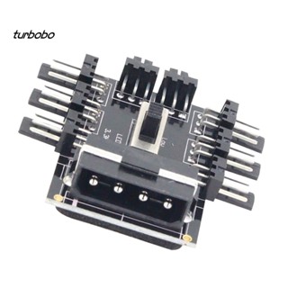 Turbobo พัดลมระบายความร้อน หลายทาง IDE 1 เป็น 8 3Pin 12V PCB สําหรับคอมพิวเตอร์ PCB