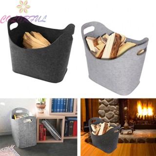 【COLORFUL】Firewood Bag Storage Basket Fireside Firewood Basket Magazine Carriers