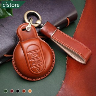 Cfstore เคสกุญแจรีโมตรถยนต์ หนังวัว สําหรับ BMW MINI COOPER S ONE JCW F54 F55 F56 F57 F60 D5T8