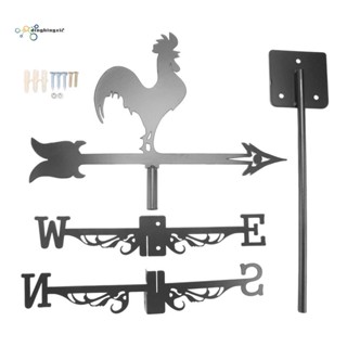 Rooster Weather Vane - รูปปั้นไก่ สไตล์เรโทร สําหรับตกแต่งสวน ฟาร์มกลางแจ้ง