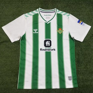 เสื้อกีฬาแขนสั้น ลายทีมชาติฟุตบอล Real Betis Home 23-24 ไซซ์ S-XXL ชุดเหย้า สําหรับผู้ชาย