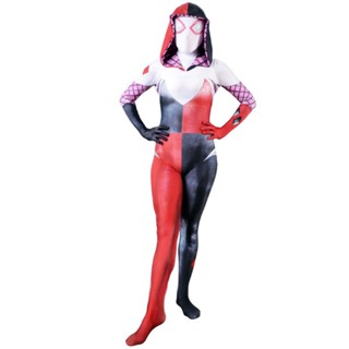 เครื่องแต่งกาย ชุดคอสเพลย์ Harley Quinn Quinn 4FSG สําหรับวันฮาโลวีน