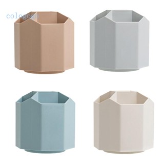 Colo พลาสติก ABS 360° กล่องใส่ปากกา 5 ช่อง หมุนได้ สําหรับบ้าน ออฟฟิศ