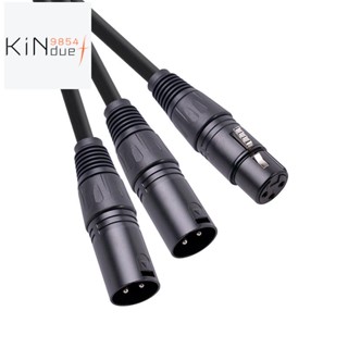 สายเคเบิลแยก XLR 3 Pin XLR ตัวเมีย เป็น XLR ตัวผู้ 50 ซม.