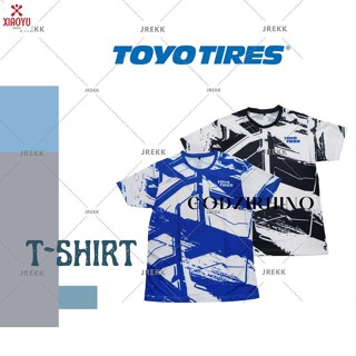 🔥 เสื้อยืดคอกลม TOYO TIRES (รุ่นนี้มีสีนำเงิน/ดำ) ผ้ากีฬา✨