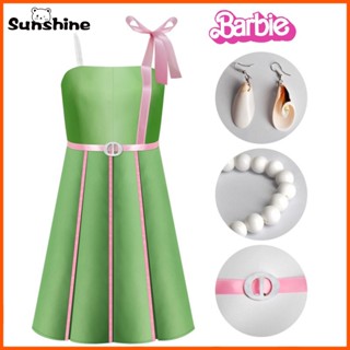 ชุดคอสเพลย์บาร์บี้ Movie Barbie Cosplay Costume ชุดเครื่องแบบภาพยนตร์ สีเขียว สําหรับผู้หญิง 2023