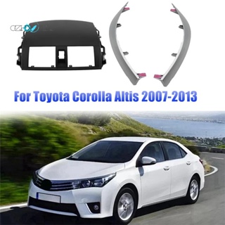 แผงแดชบอร์ดเครื่องปรับอากาศ 1 ชุด และแถบตกแต่ง แบบเปลี่ยน สําหรับ Toyota Corolla 2007-2013