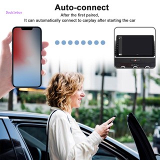 Doublebuy กล่องอะแดปเตอร์ไร้สาย สําหรับ ios CarPlay Plugs Plays Convert Wired- to Wireless for ios No Delay CarPlay 5GHZ High