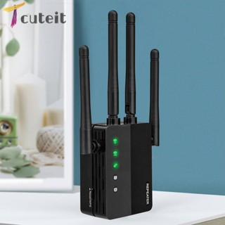 เครื่องขยายสัญญาณ WLAN 2xLAN Port WiFi Range Extender รองรับการส่งทางไกล