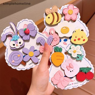 [simplehomeline] 5 ชิ้น / เซต กิ๊บติดผม เวลโคร การ์ตูนน่ารัก เด็กผู้หญิง เครื่องประดับผม ชุดสไตล์เกาหลี เด็กผู้หญิง เครื่องประดับศีรษะ ใหม่ พร้อมส่ง