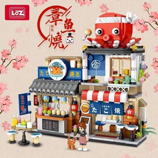 Lizhi LOZ Street View Shaved Ice Shop บล็อคตัวต่อ ของเล่นสําหรับเด็ก