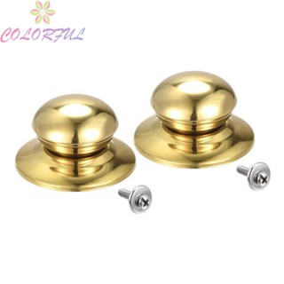 【COLORFUL】Pot Lid Knob Set With Screw Anti-rust Fitting Head Cap Stainless Steel