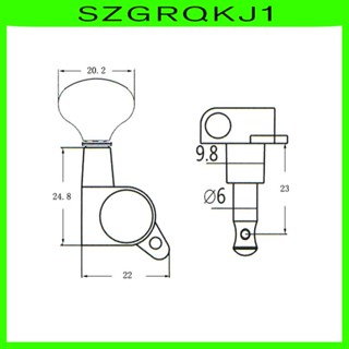 [szgrqkj1] หัวหมุดจูนสายกีตาร์อะคูสติกไฟฟ้า 6R