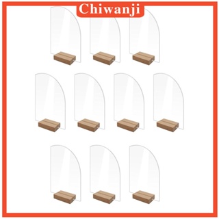 [Chiwanji] ป้ายชื่ออะคริลิคเปล่า ทนทาน สําหรับงานเลี้ยงวันเกิด 10 ชิ้น