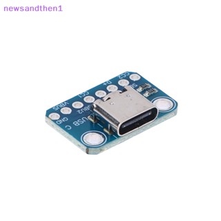 Newsandthen1 อะแดปเตอร์ซ็อกเก็ตเชื่อมต่อ USB 3.1 Type C 16 Pins Type-C ตัวเมีย เป็นสายบัดกรี และสายเคเบิล 16Pins รองรับบอร์ด PCB Nice