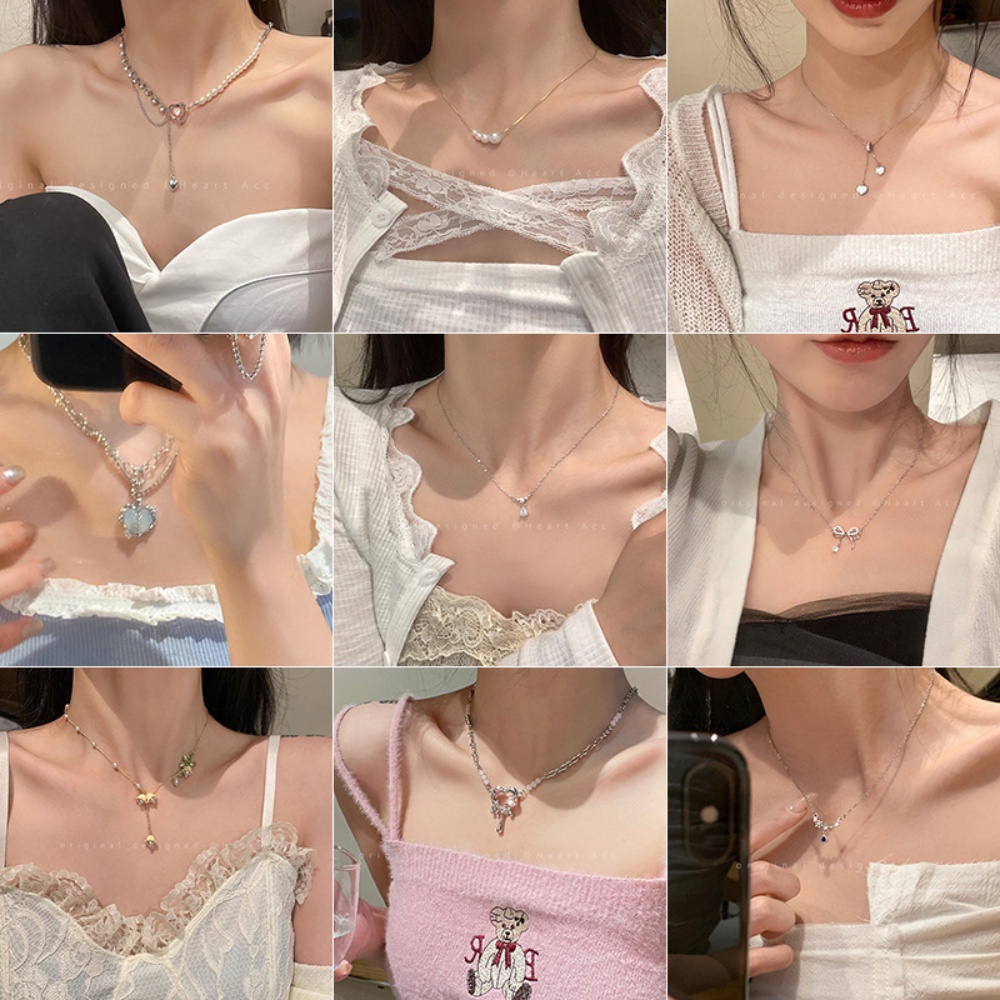 ใหม่ สร้อยคอโซ่โลหะ เกรดสูง แฟชั่นสไตล์ญี่ปุ่น และเกาหลี สําหรับผู้หญิง 2023