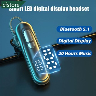 Cfstore L19 หูฟังบลูทูธไร้สาย 5.1 หน้าจอ LED พร้อมตะขอเกี่ยวหู กันน้ํา E4F9