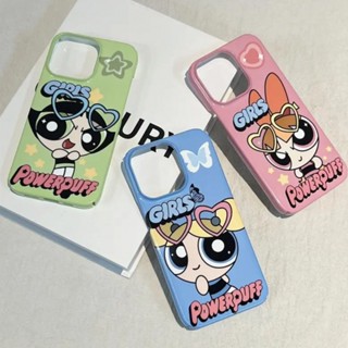 เคสโทรศัพท์มือถือแบบแข็ง ลายการ์ตูน Powerpuff Girls QYJS 14 สําหรับ iPhone 13 12promax 11 xsmax xr 8plus 12 13promax xs 11