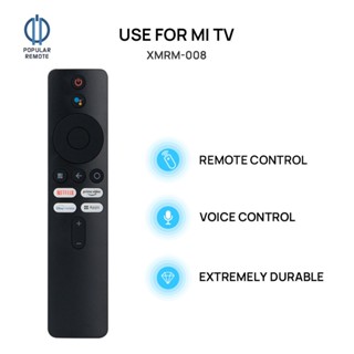 Xmrm-m8 รีโมทคอนโทรล ควบคุมด้วยเสียงทีวี สําหรับ Xiaomi MI Smart TV รีโมทคอนโทรลไร้สาย Google พร้อม Netflix