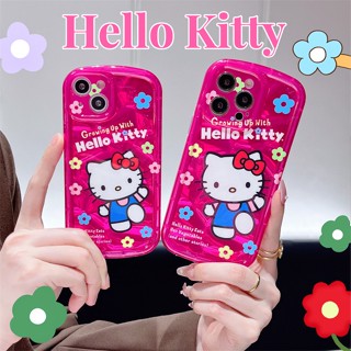 เคสซิลิโคน เคสไอโฟน iPhone 14 Pro Max iPhone 13 Pro Max iPhone 12 Pro Max Cute Cartoon Hello Kitty เฮลโลคิตตี้ Shockpproof Design Silicone Case