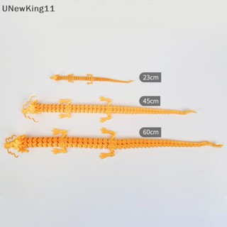 Unewking โมเดลปลามังกร 3D ยืดหยุ่น ยาว สไตล์จีน สําหรับตกแต่งบ้าน ออฟฟิศ