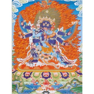 Vajrakilaya โปสเตอร์ภาพวาดผ้าใบ ลาย Dorje Phurba Tibetan Thangka สําหรับตกแต่งผนัง