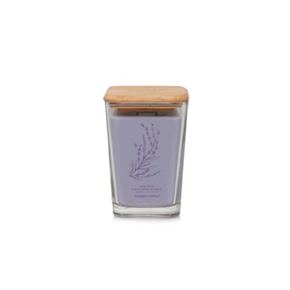 Well Living Large Square Candle PEACEFUL LAVENDER