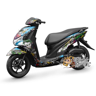 สติกเกอร์กราฟฟิก Yamaha Freego Free Go Joker 2 แบบเต็มตัว