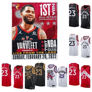 Toronto Raptors #23 Fred VanVleet เสื้อสเวตเตอร์ของเสื้อบาสเก็ตบอล NBA Jersey