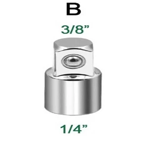 อะแดปเตอร์ประแจวงล้อ 1/4 Turn 3/8 Turn 1/2 Large Flying Turn Small Flying CR-V Chrome Vanadium Steel