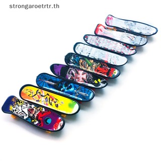 Strongaroetrtr ฟิงเกอร์บอร์ด สกูตเตอร์ สเก็ตบอร์ด พลาสติก ขนาดเล็ก 1 ชิ้น