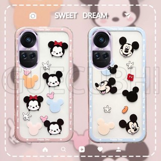 เคสโทรศัพท์มือถือ ซิลิโคนนิ่ม ใส ลายการ์ตูนน่ารัก คุณภาพสูง สําหรับ OPPO Reno10 Reno10 Pro Reno 10 Pro+ 5G Reno 10 Pro+ 5G