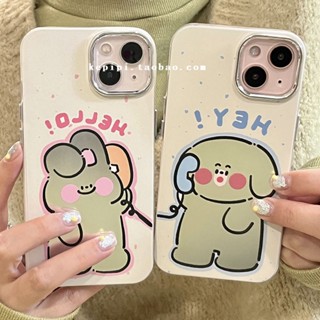 เคสโทรศัพท์มือถือ กันกระแทก ลายสุนัข และกระต่ายน่ารัก สําหรับ Apple Iphone 14promax 13 12 11 14pro 13pro 14