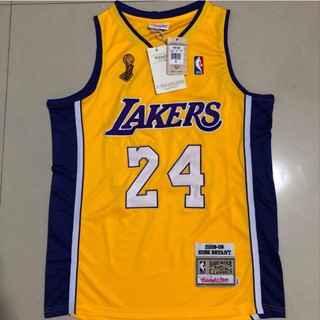 ชุดเย็บปักถักร้อย NBA Los Angeles Lakers No. เสื้อกีฬาบาสเก็ตบอล 24 Kobe Bryant 633573