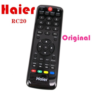 ใหม่ รีโมตคอนโทรล ของแท้ สําหรับสมาร์ททีวี Haier RC20 V98472 B7B 32D MD-059 HTR-RC20