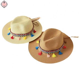 Summer Fashion Ethnic Style Tassel Travel Sunshade Beach Vacation Straw Hat