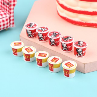 Thlittle โมเดลถังอาหารจิ๋ว KFC 1/12 สําหรับตกแต่งบ้านตุ๊กตา 5 ชิ้น ต่อชุด