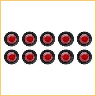 ไฟแฟลช LED 12V สีเหลืองอําพัน สําหรับรถยนต์ รถกอล์ฟ 10 ชิ้น