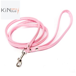 สายจูงหนัง สีชมพู สําหรับสัตว์เลี้ยง สุนัข แมว ขนาดเล็ก 1 ซม. X 120 ซม.