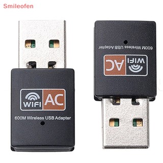 [Smileofen] อะแดปเตอร์การ์ดเครือข่าย Wifi ไร้สาย 600Mbps Mini USB 802.11b/g/n RTL8188 สําหรับคอมพิวเตอร์ตั้งโต๊ะ PC ใหม่