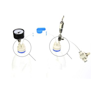 (cf1) เครื่องปฏิกรณ์คาร์บอนไดออกไซด์ DIY พร้อมฝาขวดสกรู สําหรับตู้ปลา