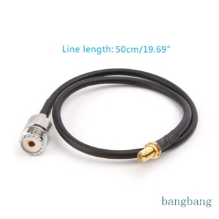 Bang สายเคเบิลโคแอ็กเชียล SMA ตัวเมีย เป็น UHF SO239 PL259 ตัวเมีย RG58 RF